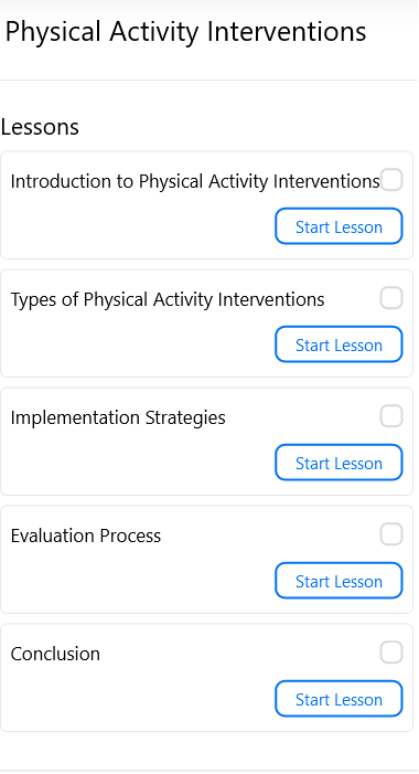 TutorAI example - Physical Activity Epidemiology 2